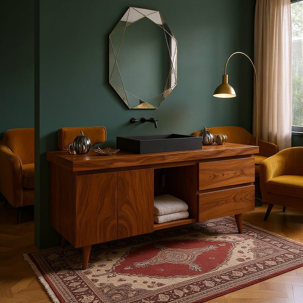 Contemporary Halloween Floating Bathroom Vanity Urban Loft