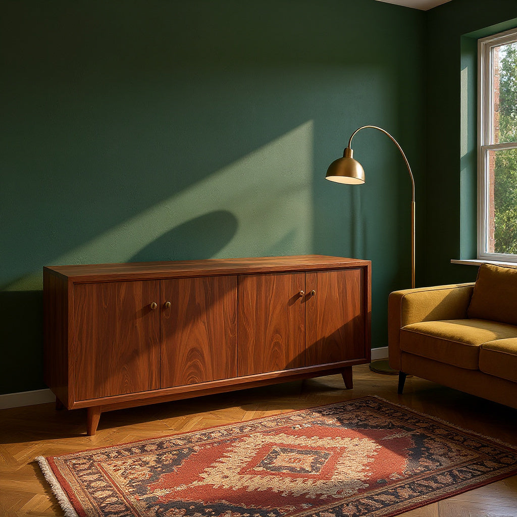 Contemporary Modular Vinyl Storage Cabinet Audiophile Lounge
