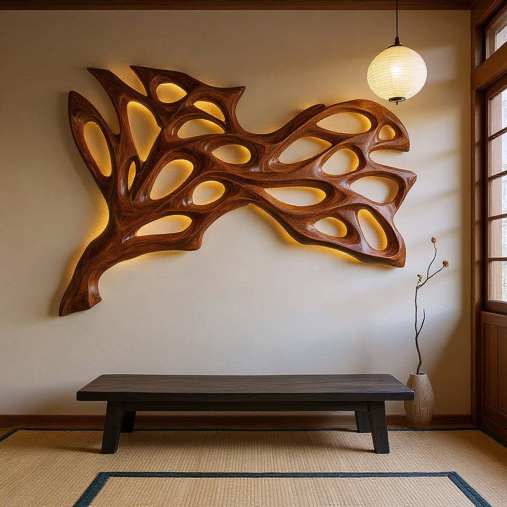 Contemporary Natural Wood Wall Art For Modern Home