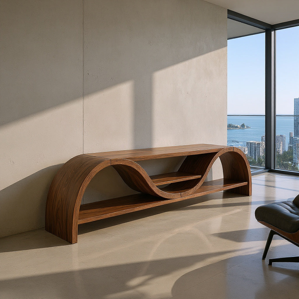 Contemporary Organic TV Stand For Entertainment Interior