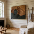 Contemporary Organic Wall Sculpture For Dining Area Accent