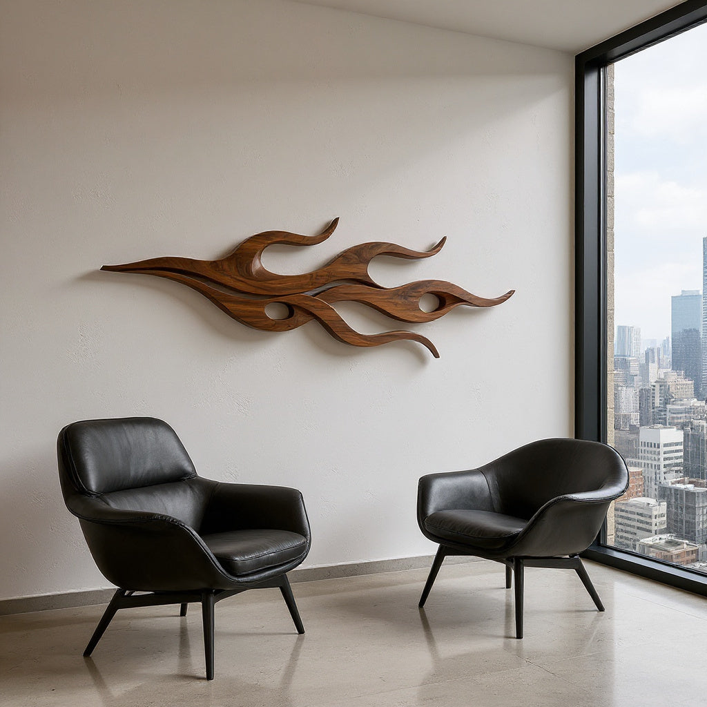 Contemporary Relief Wall Sculpture For Creative Studio Interior