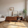 Contemporary Sculpted Low Sideboard For Living Room