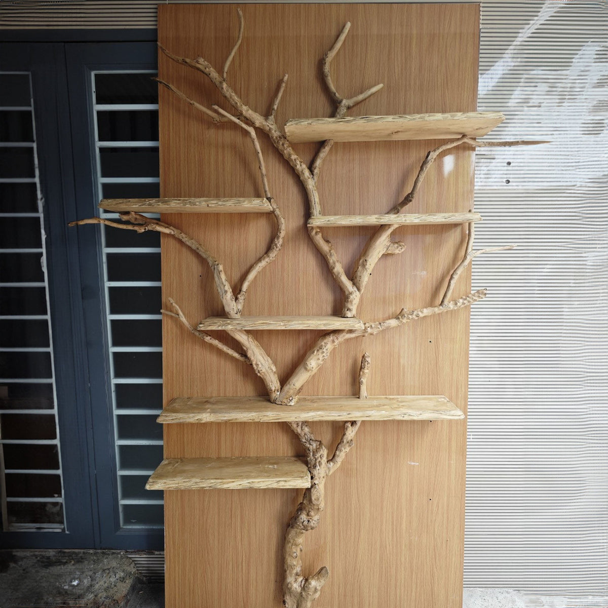 Elegant Wild Mulberry Tree Bookshelf Floating Shelves Live Edge - view 7