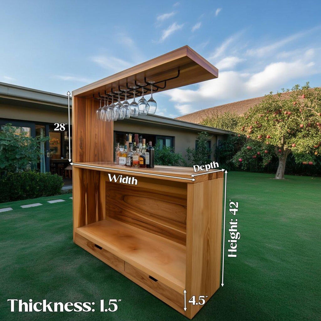 Contemporary Outdoor Bar Cabinet For Backyard Garden And Patio - view 4