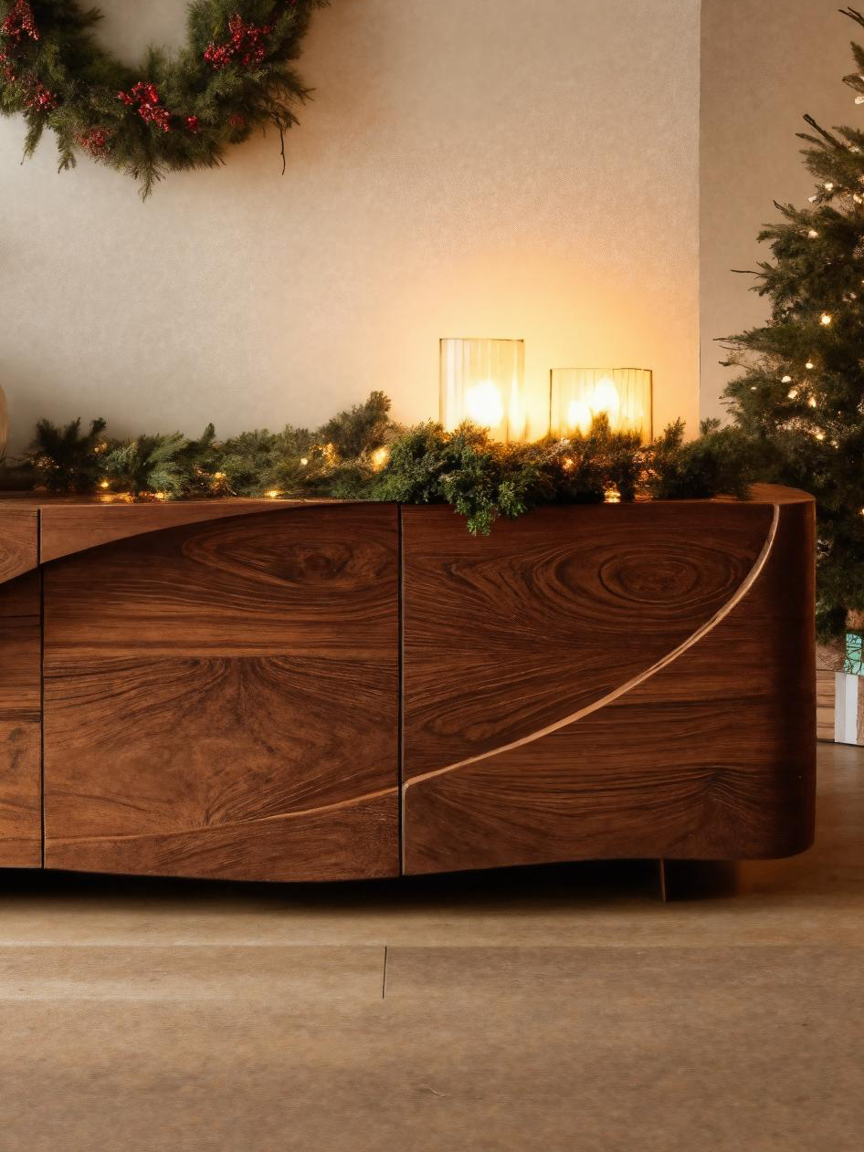 Artistic Swirl Sideboard For Living Room Or Dining