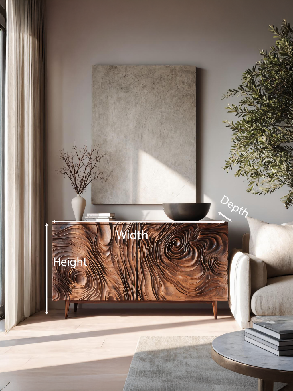Contemporary Sideboard Storage For Dining Or Living Room - view 6