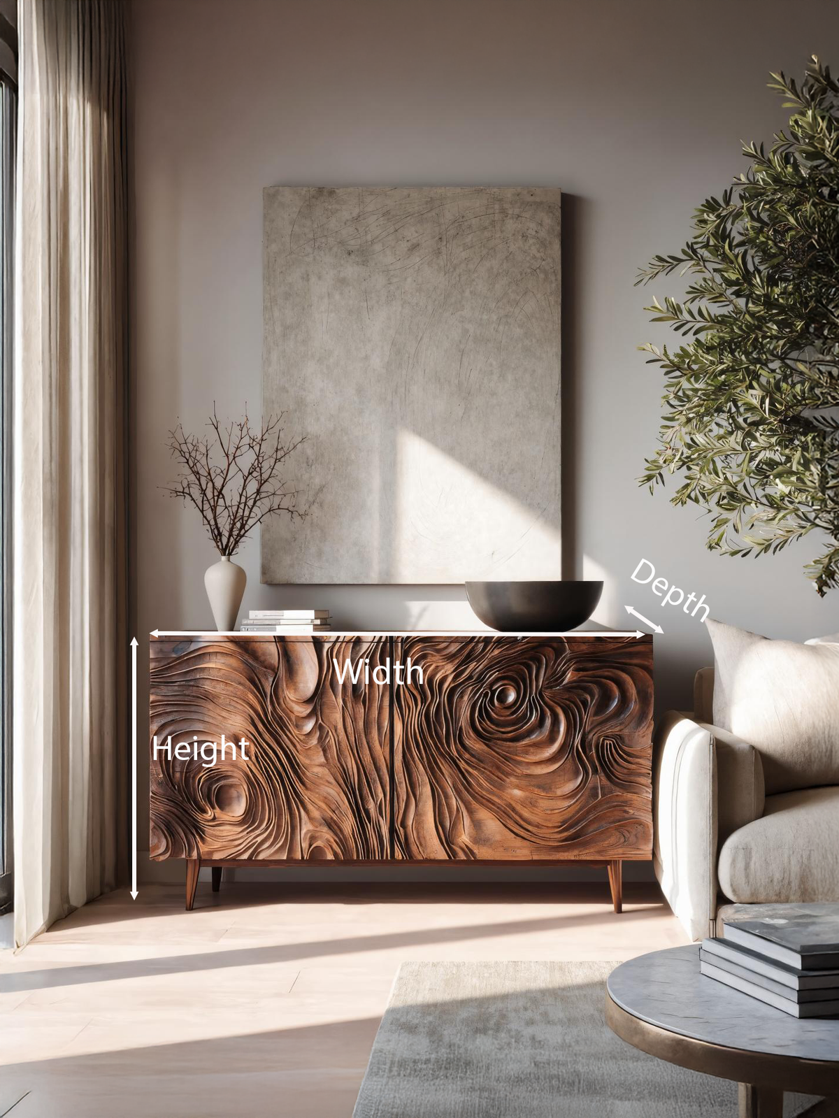 Contemporary Sideboard Storage For Dining Or Living Room - view 6