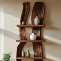 Contemporary Curved Floating Shelf For Living Room Decor