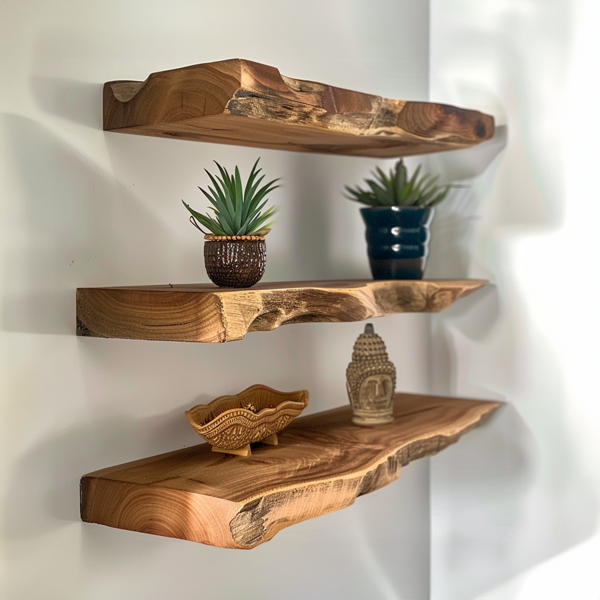Corner Wall Shelf Long Floating Shelf - view 3