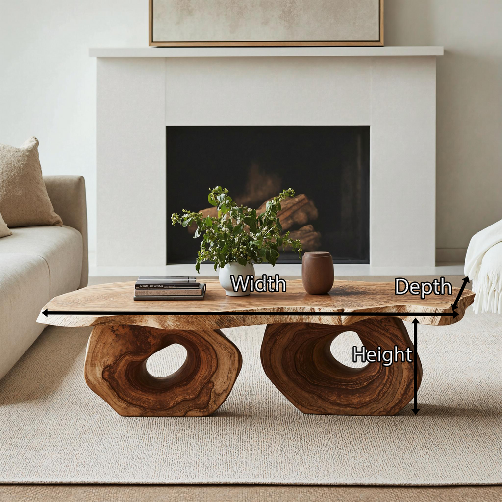 Antique Wood Coffee Table For Vintage Home Interiors - view 5