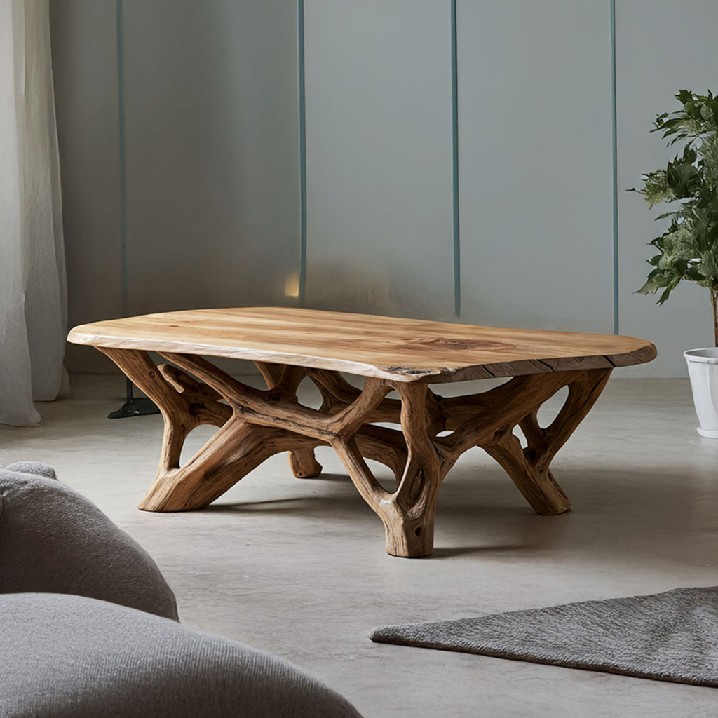 Coffee Table Solid Wood Scandinavian Minimalist Gift - view 3