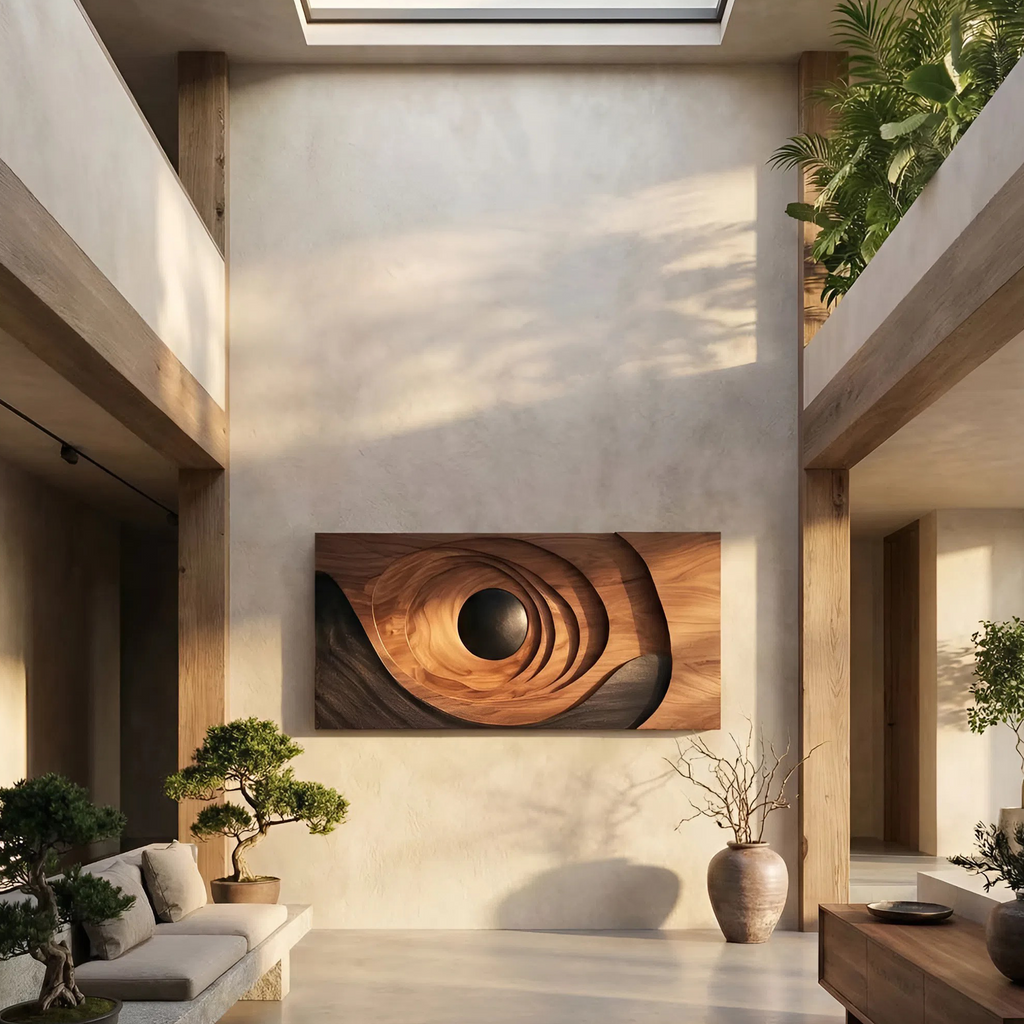 Contemporary Abstract Wall Art Panel For Bedroom Decor