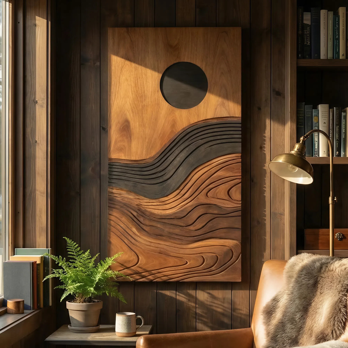 Contemporary Flowing Wall Decor For Entryway And Lounge Display