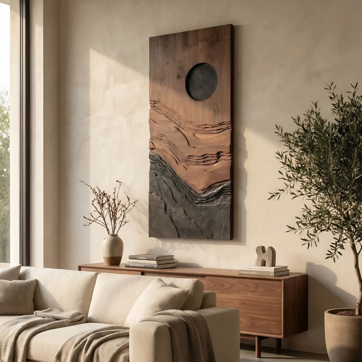 Contemporary Abstract 3D Wall Art For Living Area Decor