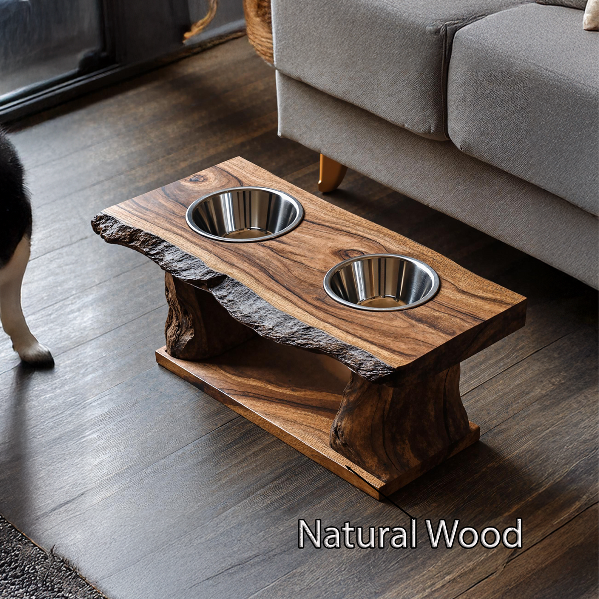 Farmhouse Dog Feeding Stand Kitchen Decor - view 6