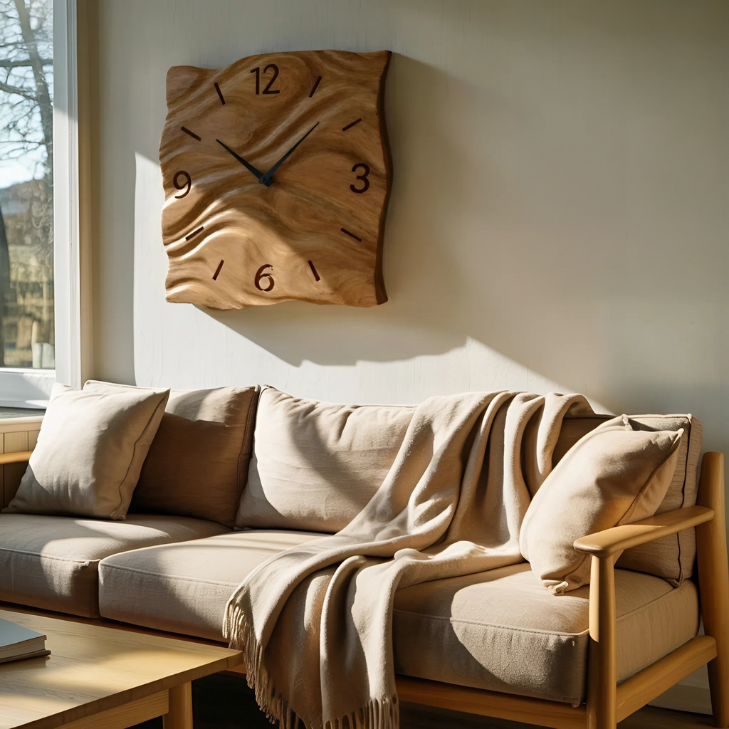 Contemporary Handcrafted  Wall Clock For Living Room Interior