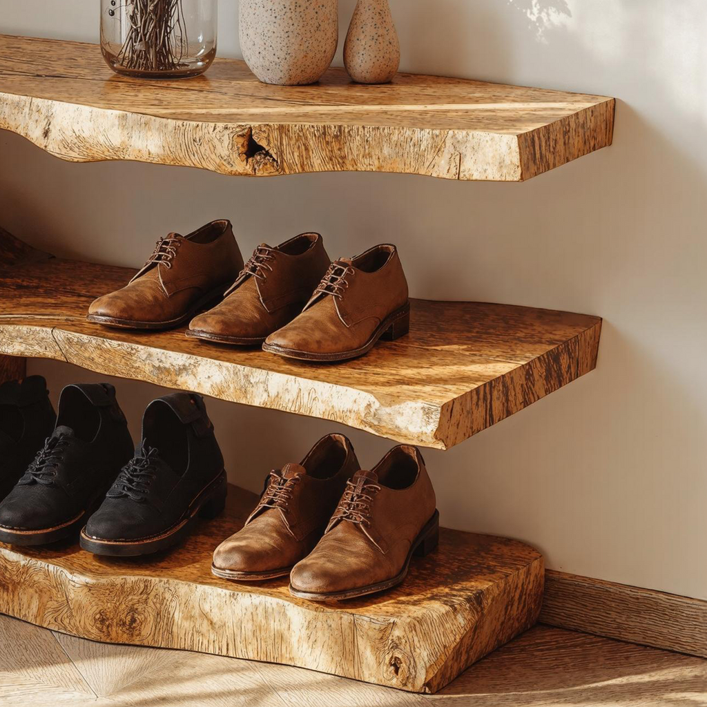 3-Tier Wooden Shoe Rack Bench For Organizing Shoes and Bags - view 4