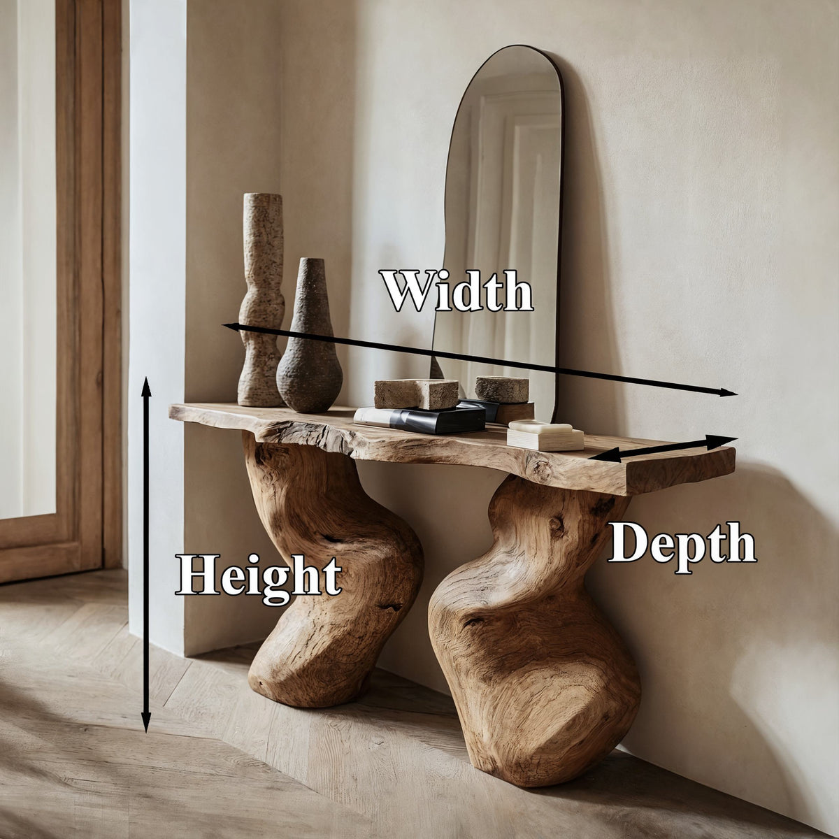 Entryway Table Solid Wood - view 5
