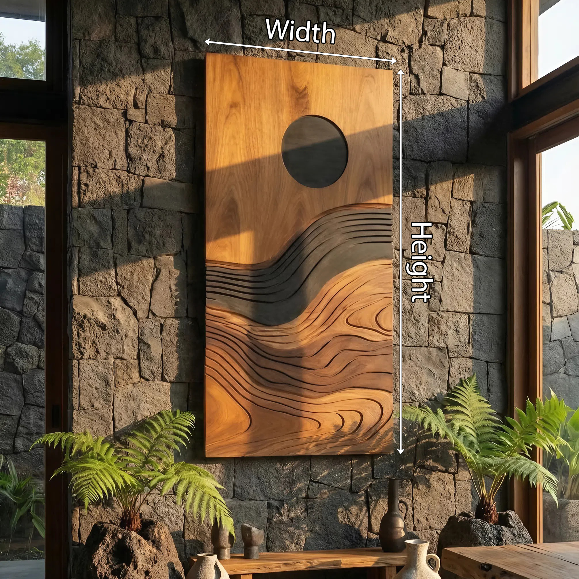 Contemporary Flowing Wall Decor For Entryway And Lounge Display