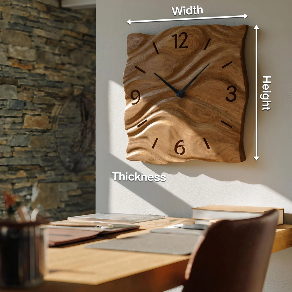Contemporary Handcrafted  Wall Clock For Living Room Interior