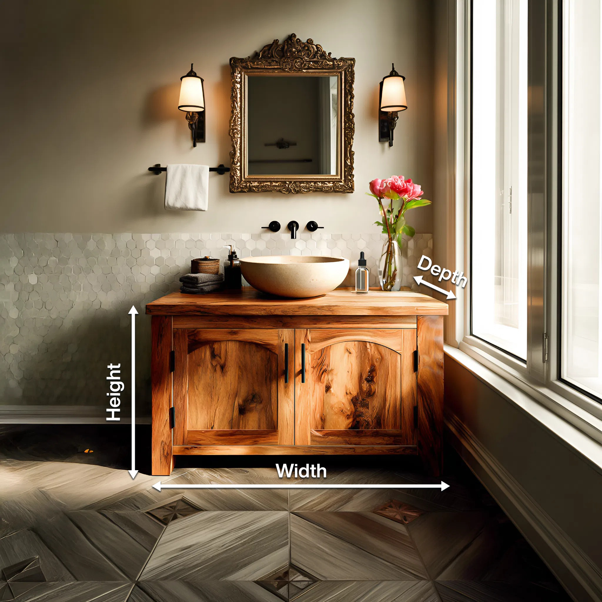 Contemporary Bathroom Vanity For Spa Or Bathroom Design