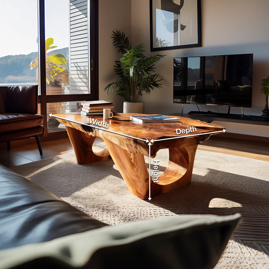 Contemporary Coffee Table Live Edge Design For Modern Home