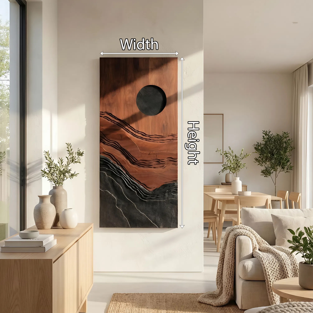 Contemporary Abstract 3D Wall Art For Living Area Decor