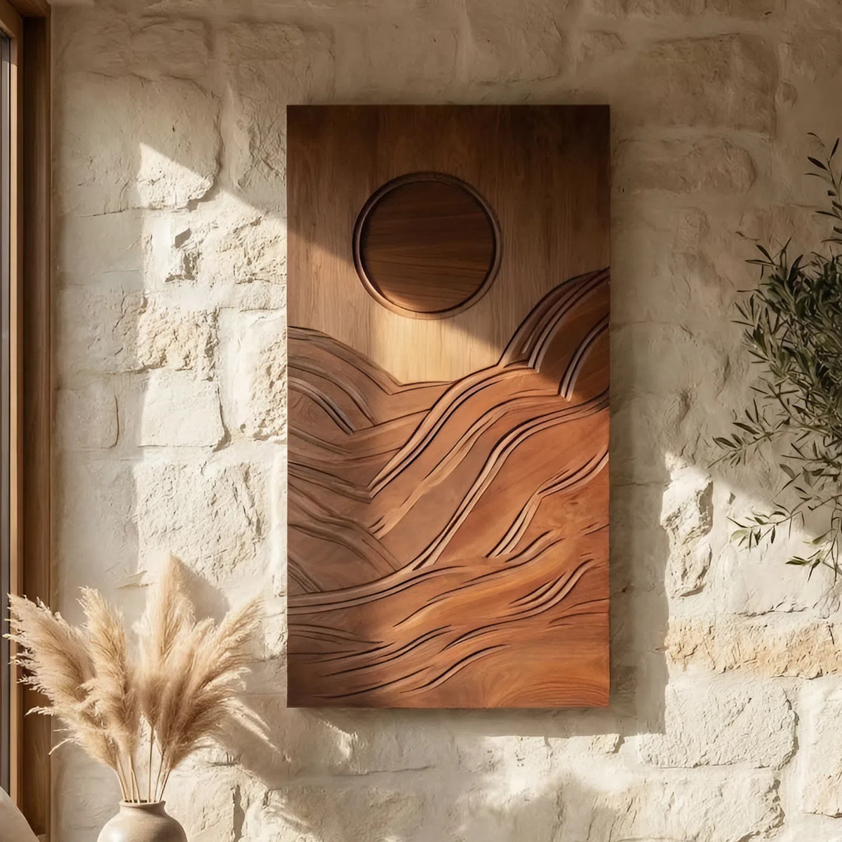 Contemporary Abstract Wall Sculpture For Bedroom Display