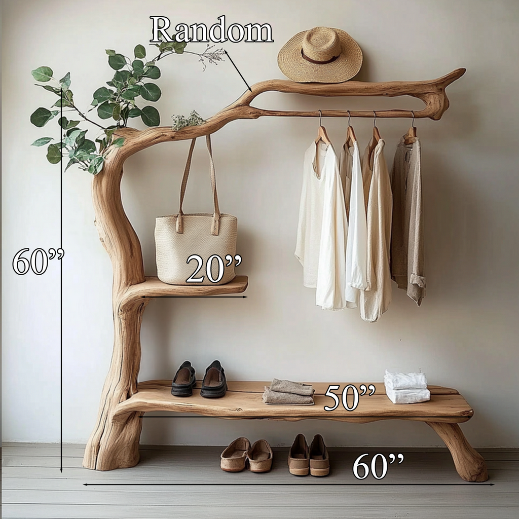 Clothes Hanging Rack Handmade Design Decor Home Gift - view 5