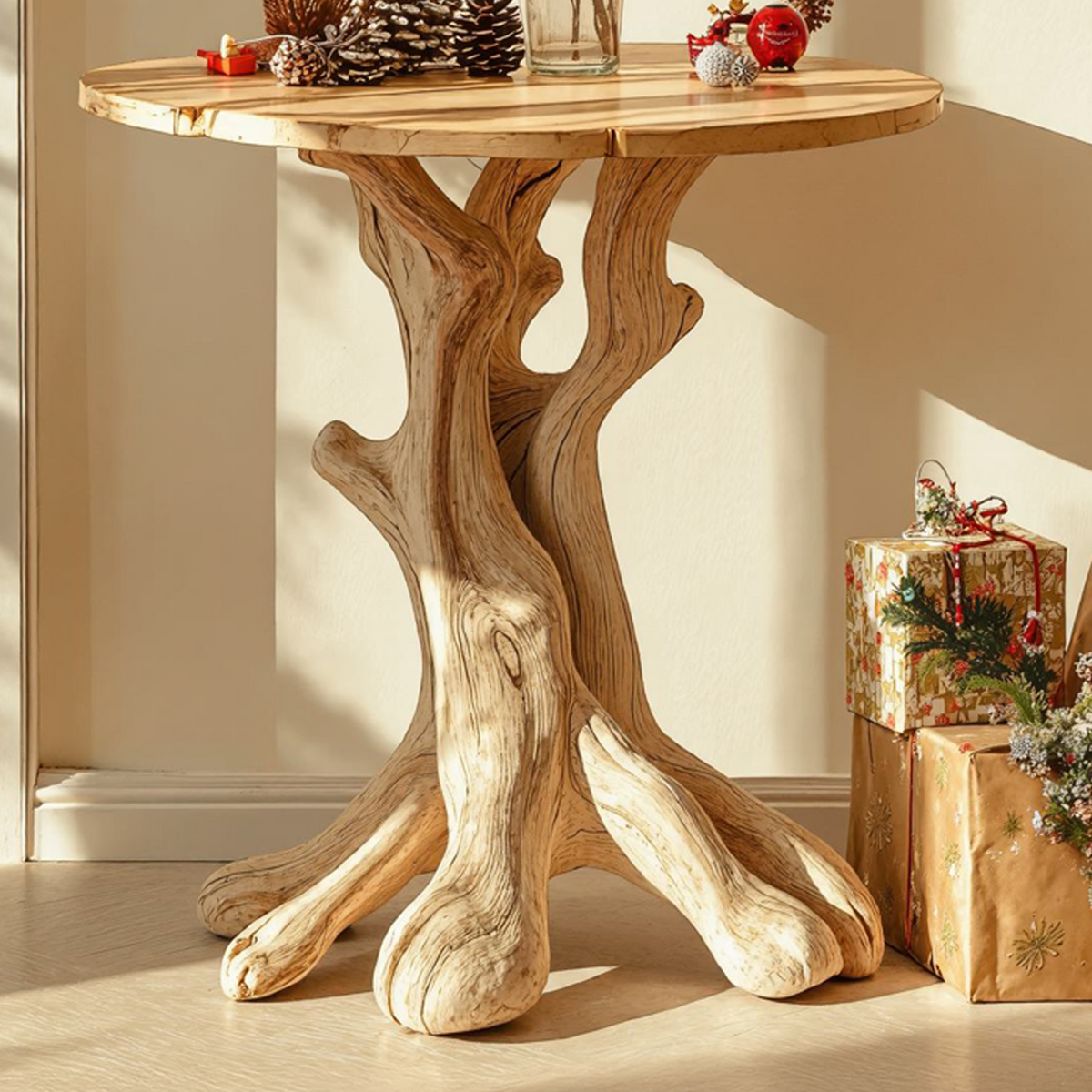 Farmhouse End Table Christmas End Table